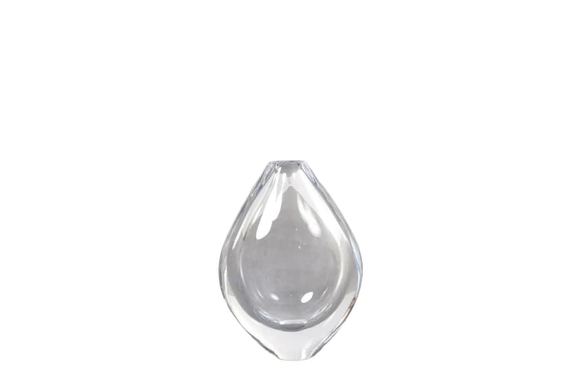Vase Kraka, transparent glass, by S. Palmqvist, Orrefors, Sweden, 1960s.