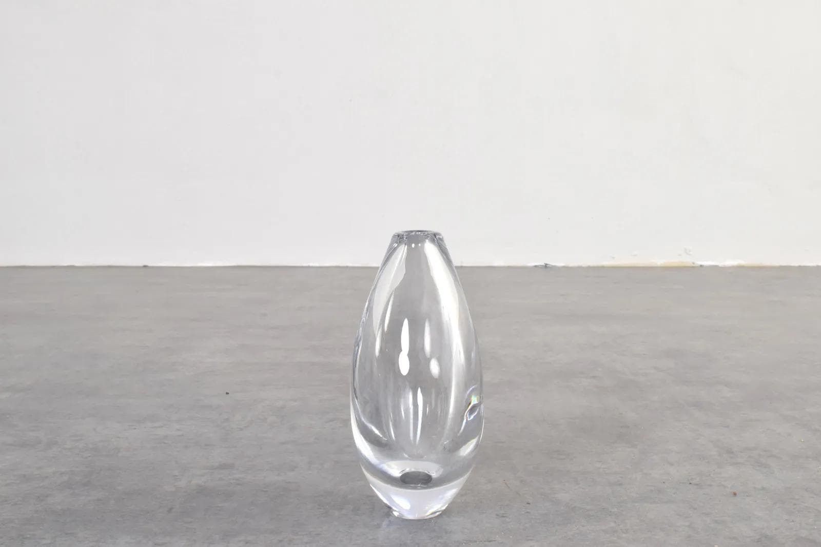 Vase Kraka, transparent glass, by S. Palmqvist, Orrefors, Sweden, 1960s. - 315179