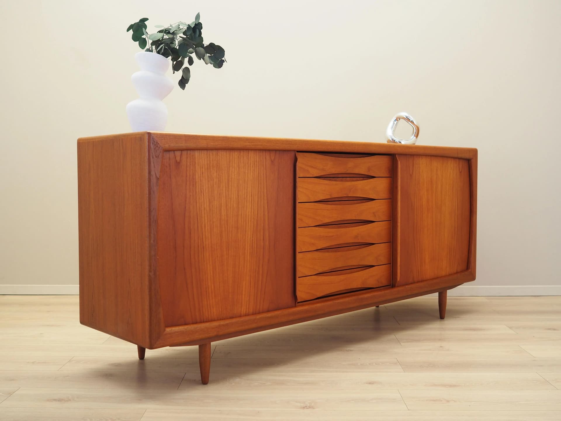 Sideboard, teak brązowy, Dania, lata 70. - 23371
