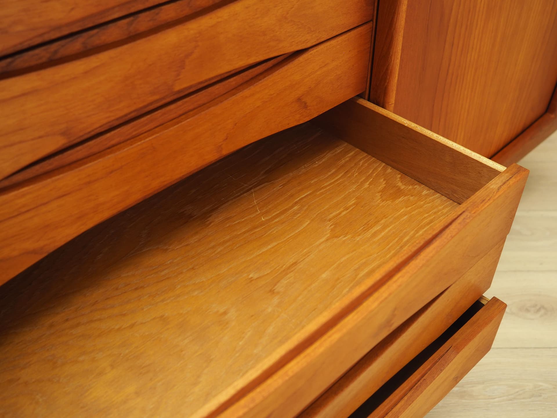 Sideboard, teak brązowy, Dania, lata 70. - 66474