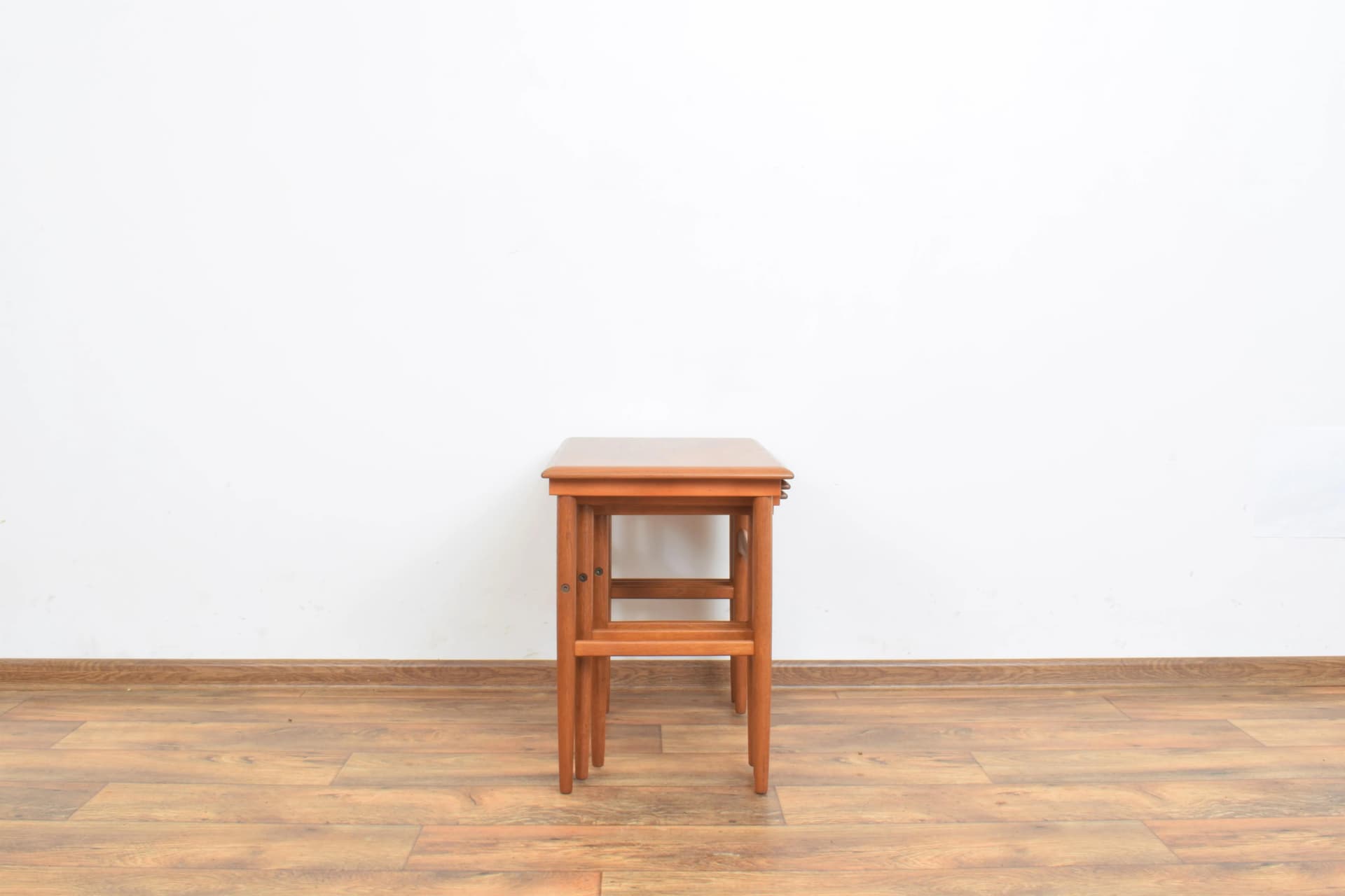 Set of three side tables, brown teak, Denmark, 1960s. - 315064