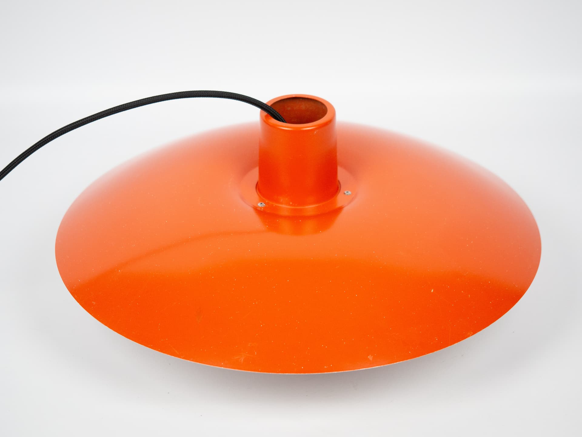 Lampa wisząca PH 4/3, czerwona, aluminium, proj. P. Henningsen, Louis Poulsen, Dania, lata 70. - 314899