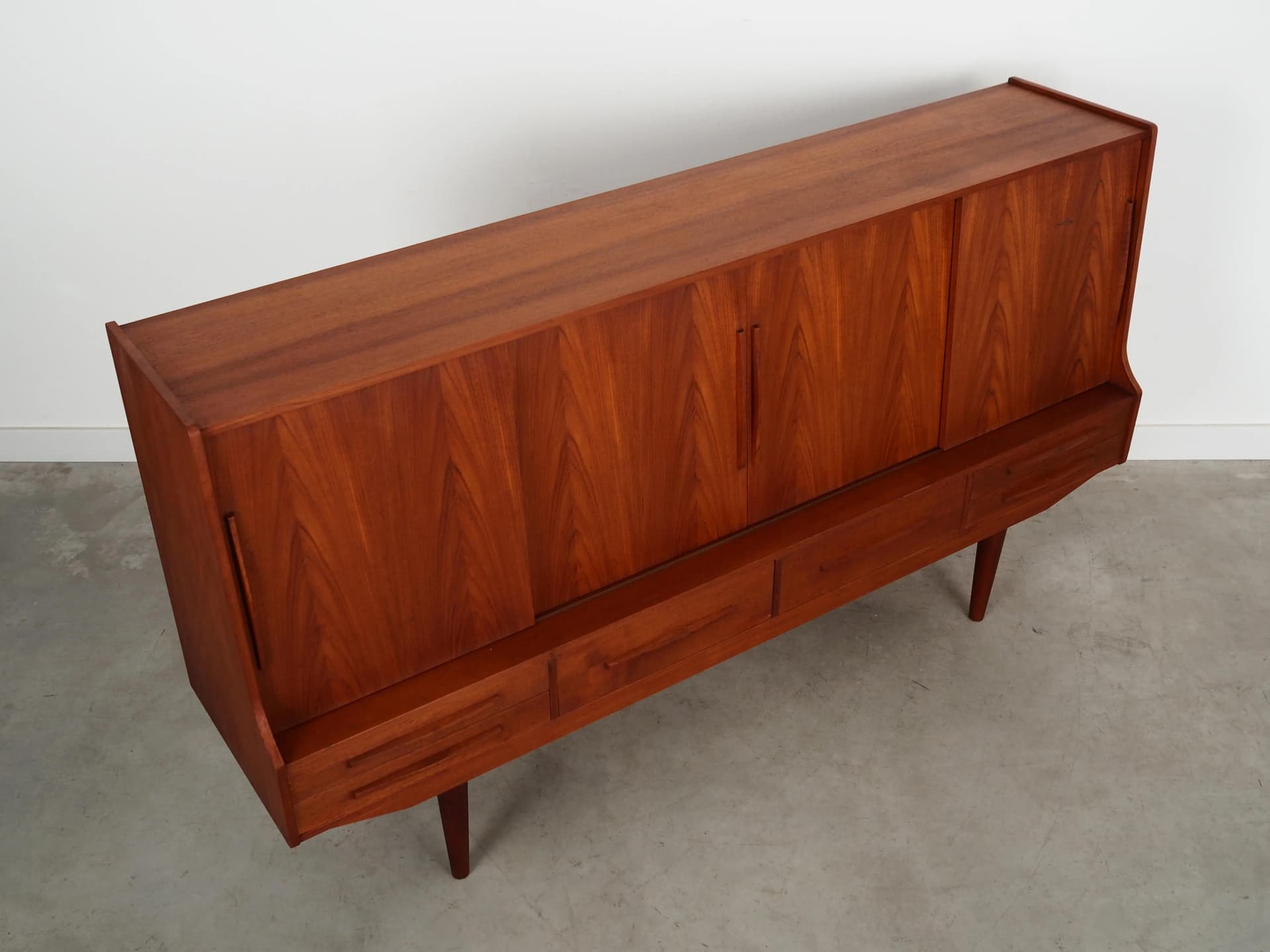 Highboard, teak, brązowy, Dania, lata 60. - 23365