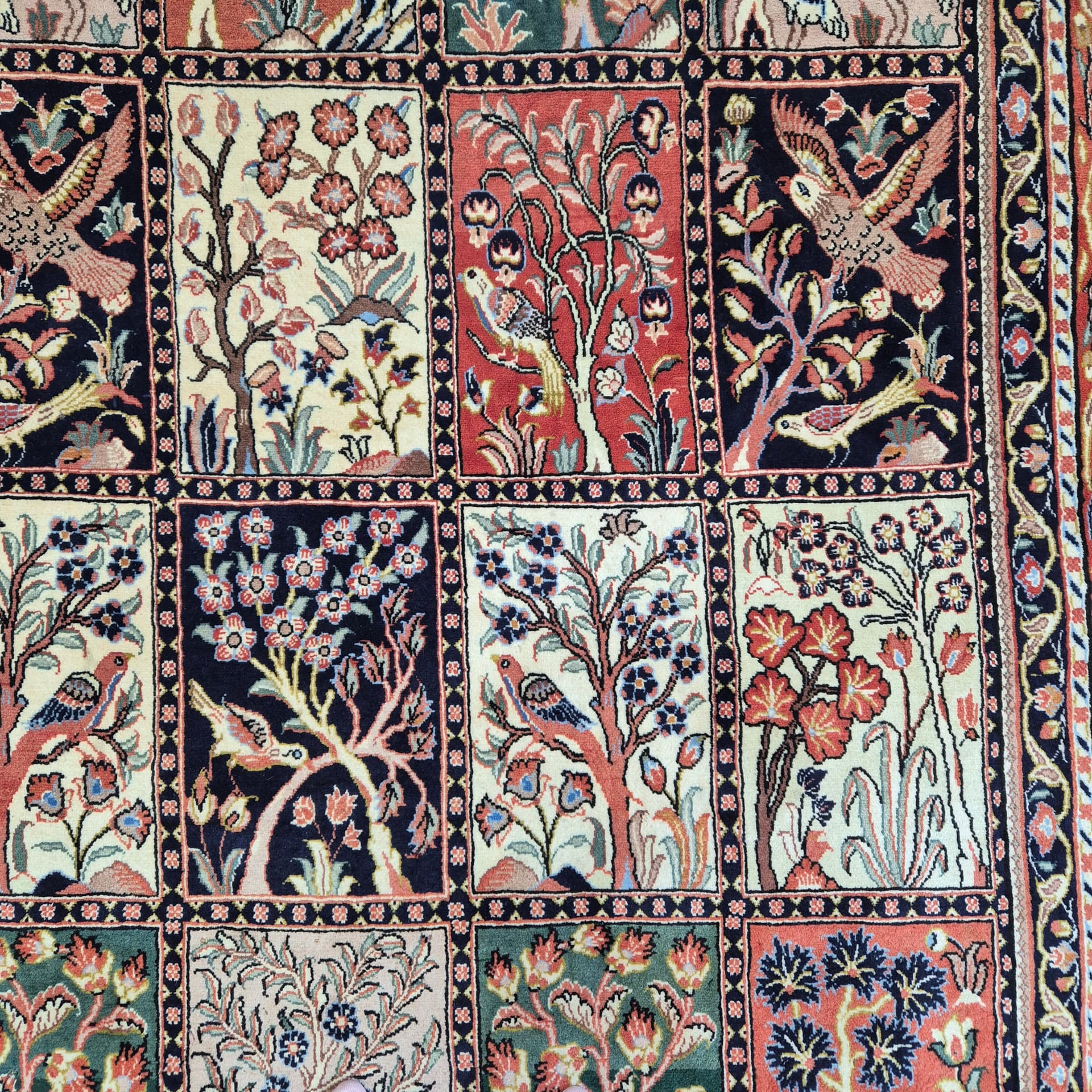 Rug Yaszd 297x212 cm, multicolor, wool, Iraq, 1960s. - 316578