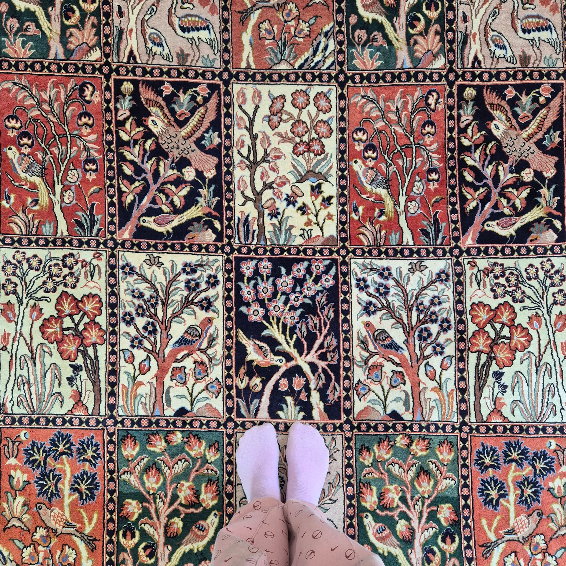 Rug Yaszd 297x212 cm, multicolor, wool, Iraq, 1960s. - 316581