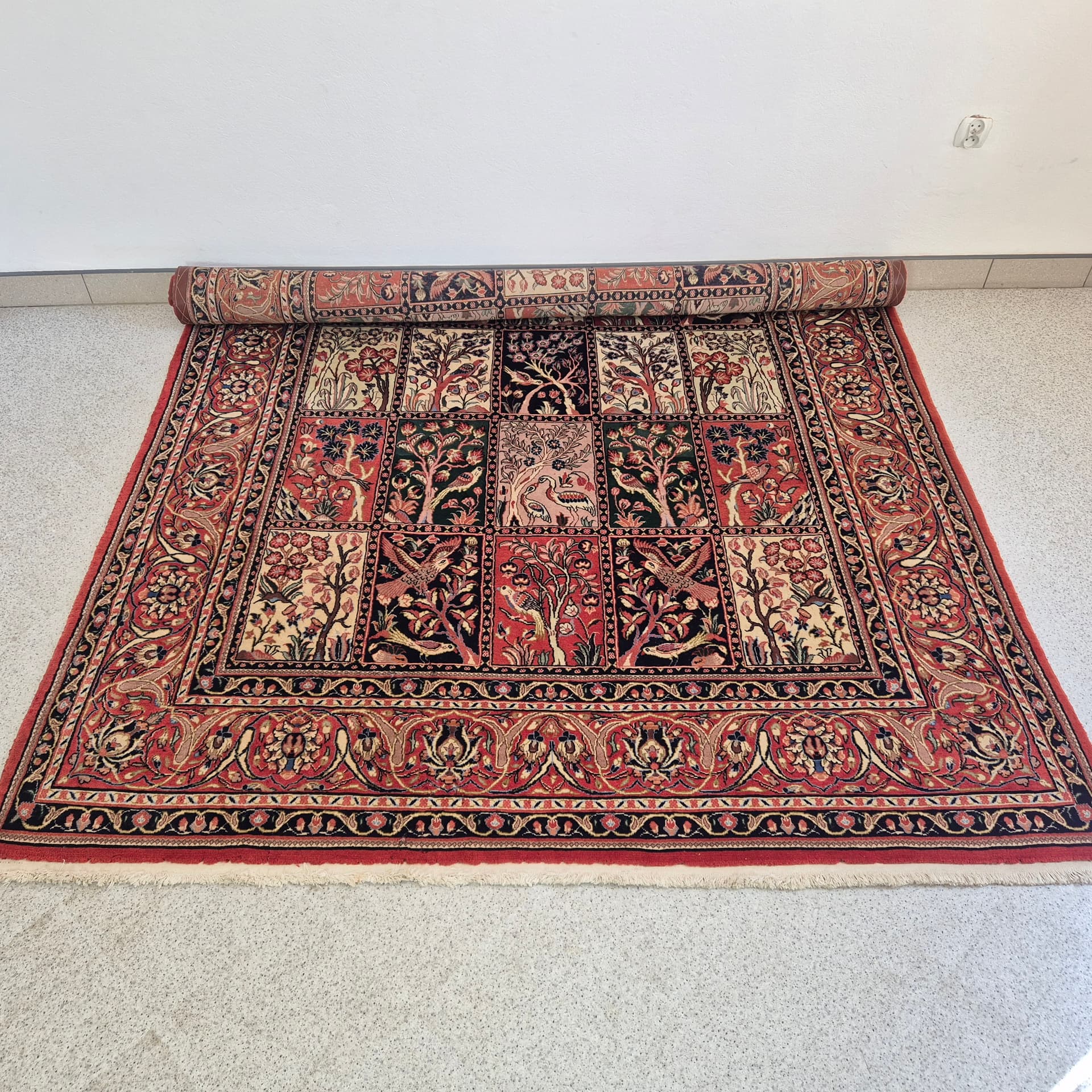 Rug Yaszd 297x212 cm, multicolor, wool, Iraq, 1960s. - 316577