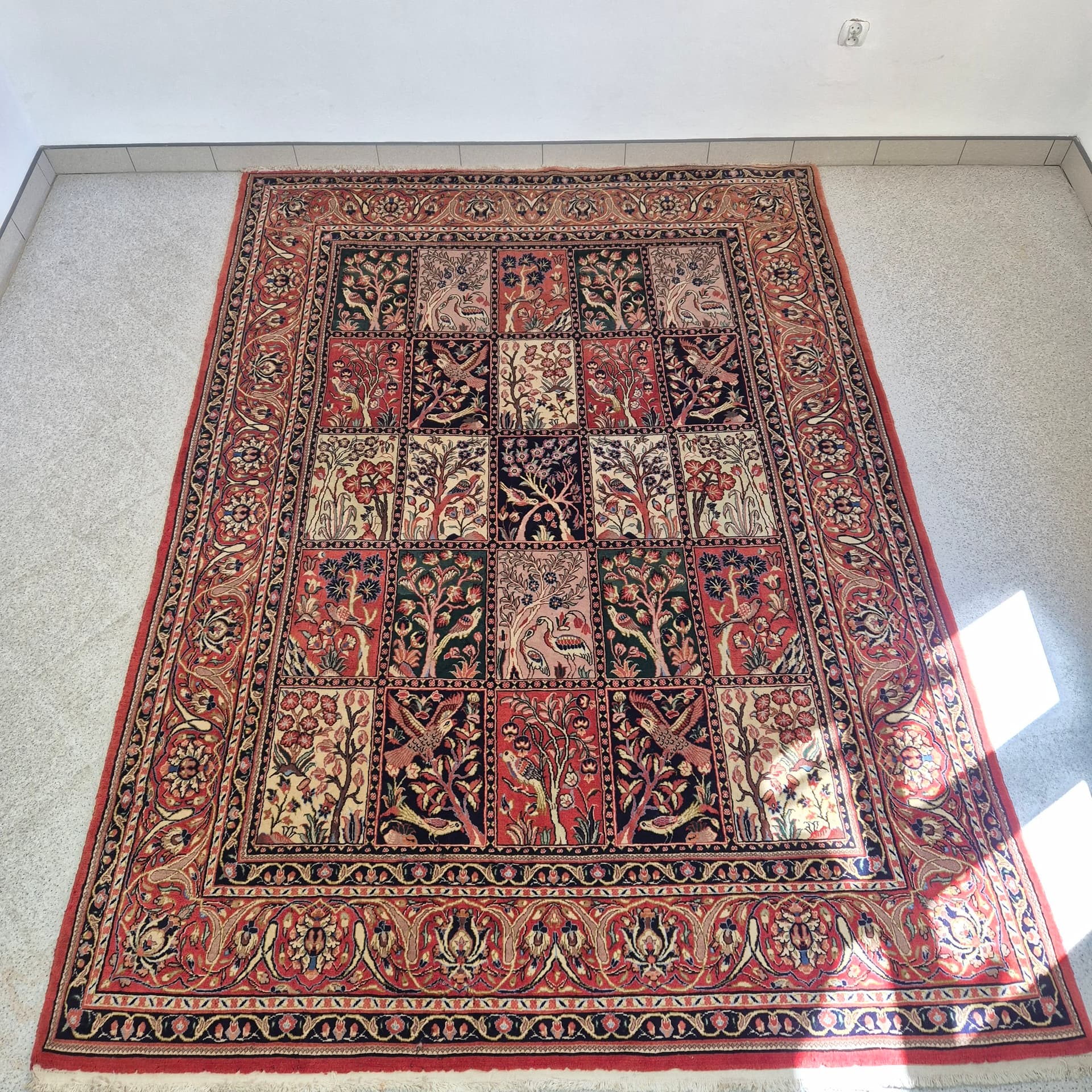 Rug Yaszd 297x212 cm, multicolor, wool, Iraq, 1960s. - 316575