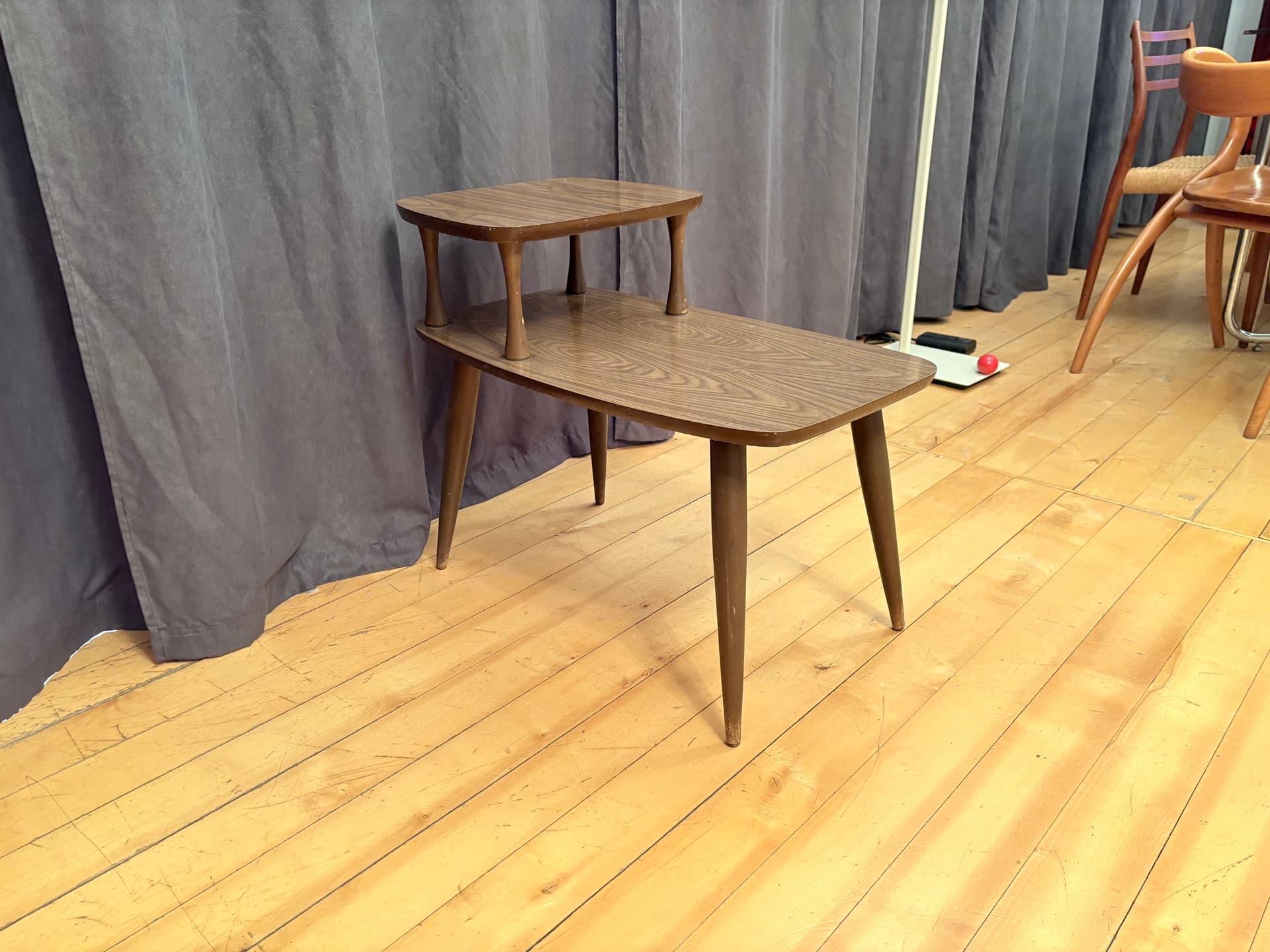 Plant stand, brown wood, Germany, 1960s - 316657
