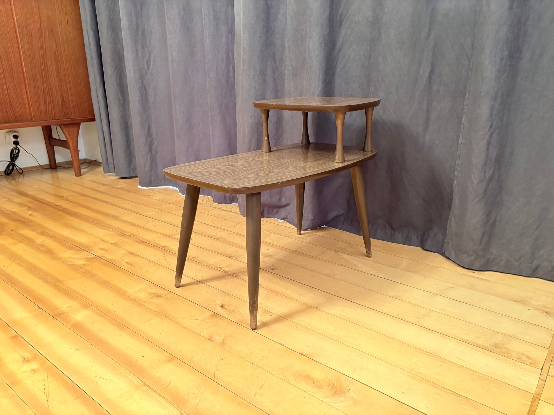 Plant stand, brown wood, Germany, 1960s - 316662