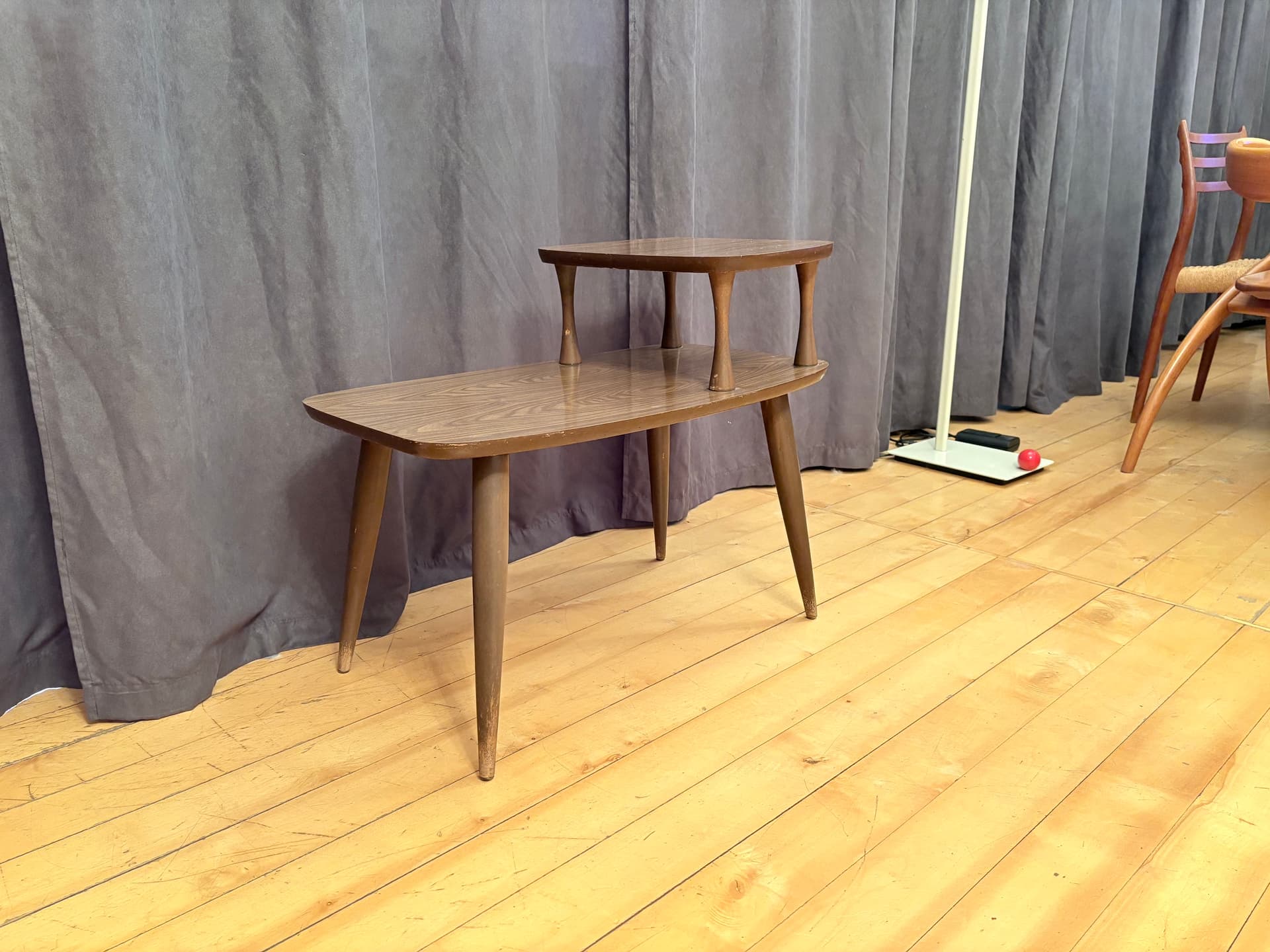 Plant stand, brown wood, Germany, 1960s - 316656