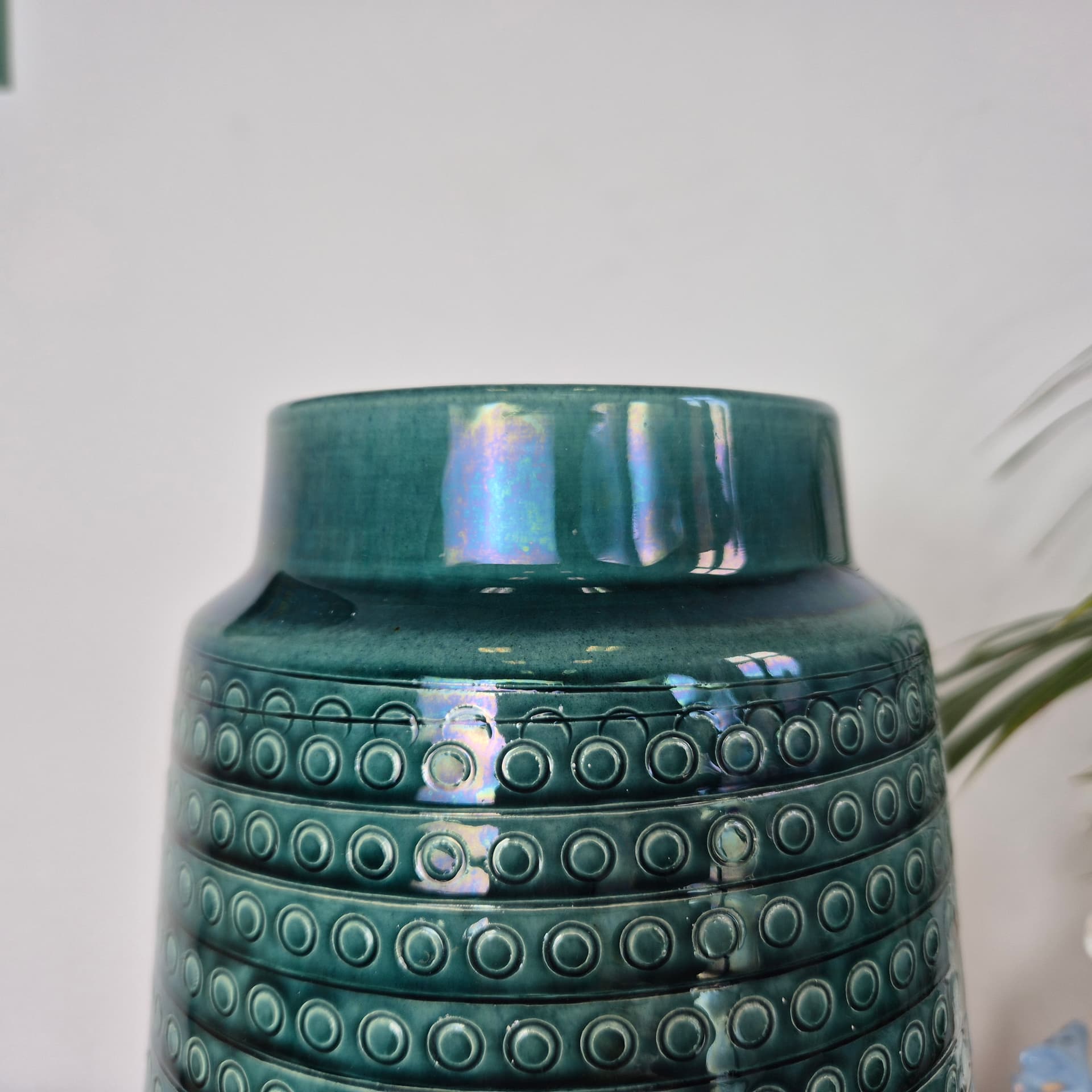 Vase, green, ceramics, Germany, 1960s. - 316685