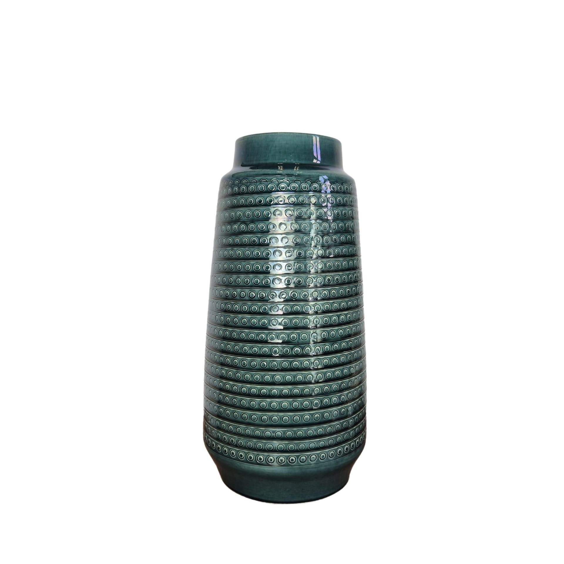 Vase, green, ceramics, Germany, 1960s.