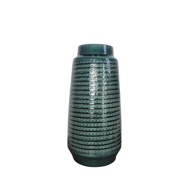 Vase, green, ceramics, Germany, 1960s. - DIMENSION