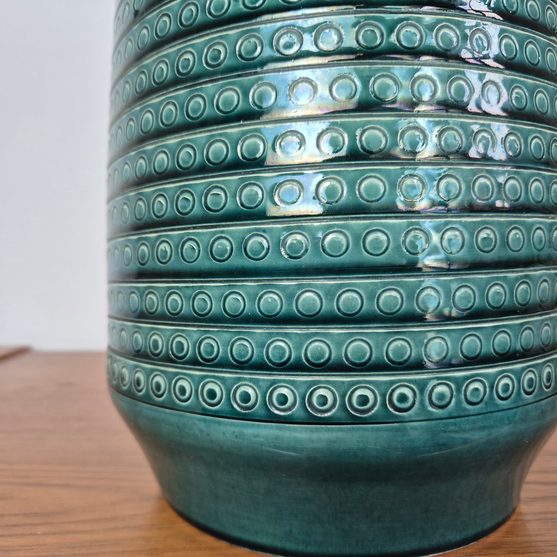 Vase, green, ceramics, Germany, 1960s. - 316688
