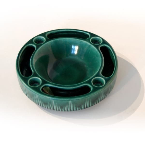 Centerpiece/Candle Holder Jasba, green, ceramics, Germany, 1970s. - 317471