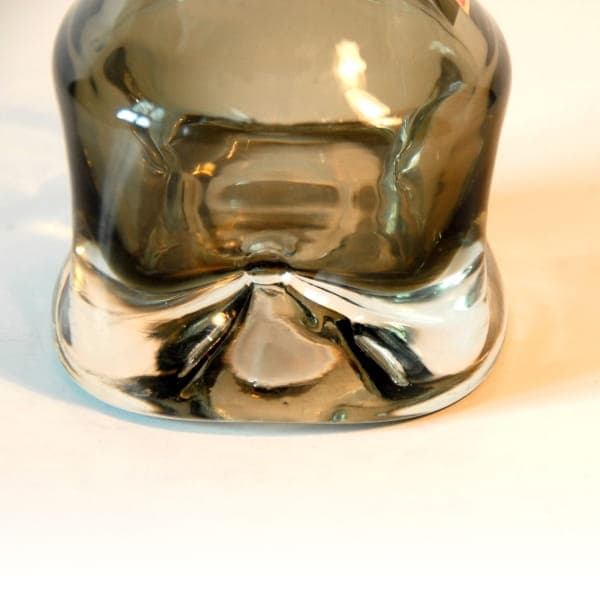 Vase, smoky grey, crystal, Germany, 1970s. - 317444