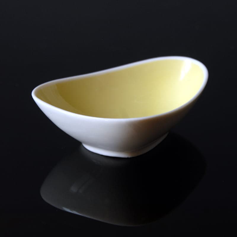 Paterka, porcelana żółta biała, Niemcy, lata 50. - 317413