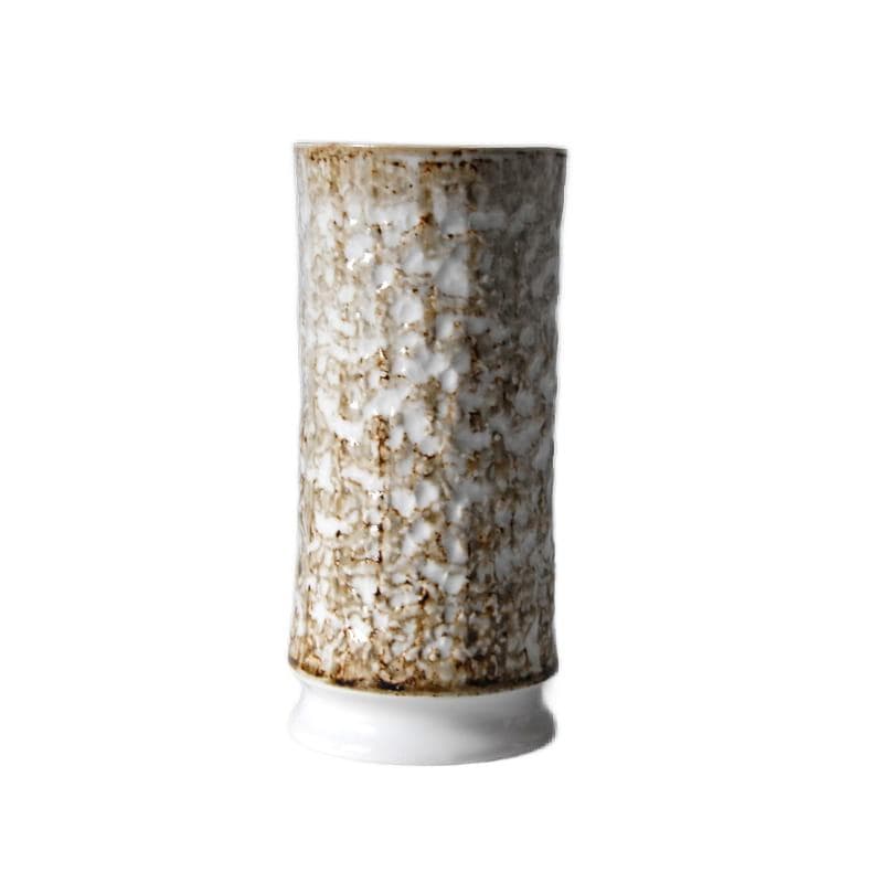Vase, KPM Royal Porzellan Bavaria, white brown porcelain, Germany, 1970s.