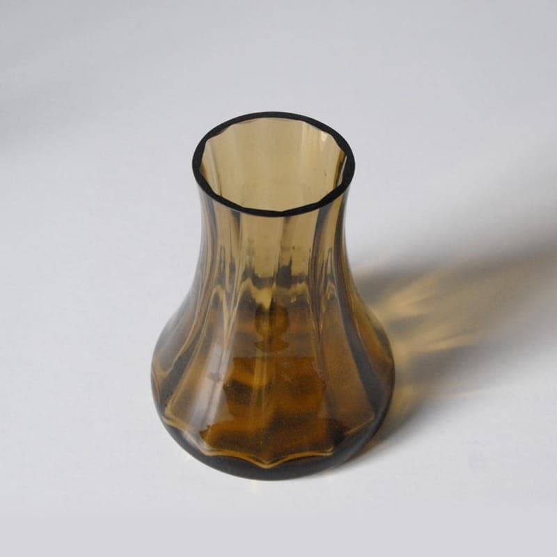 Vase, honey, crystal, 1970s - 317375