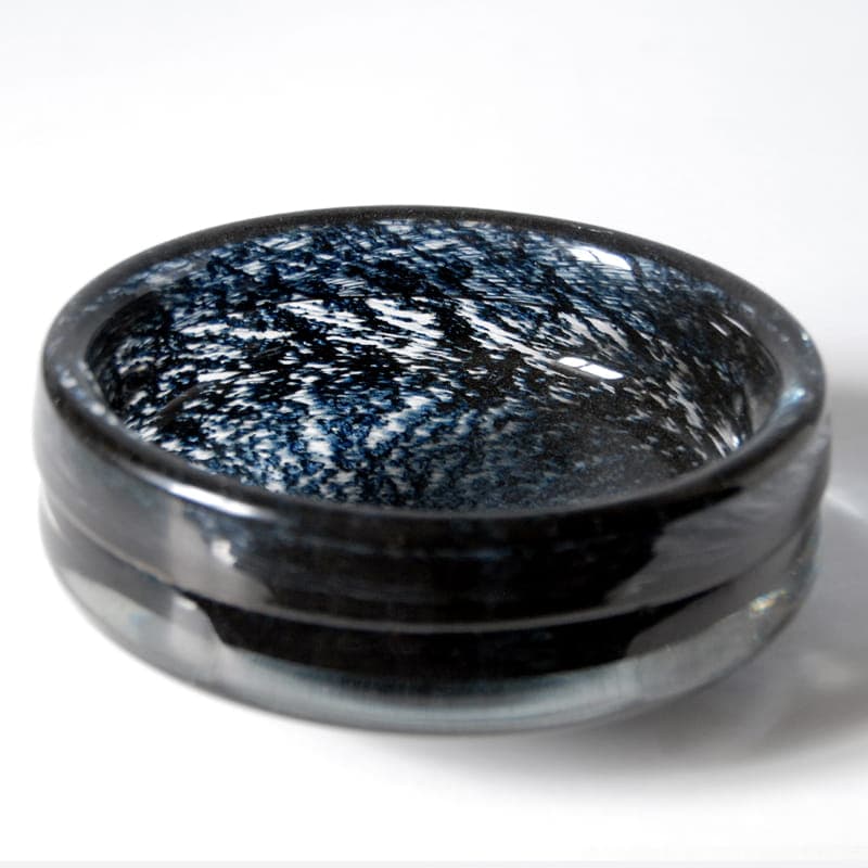 Bowl indigo glass, by B. Borgstrom, Aseda, Sweden, 1960s. - 317371