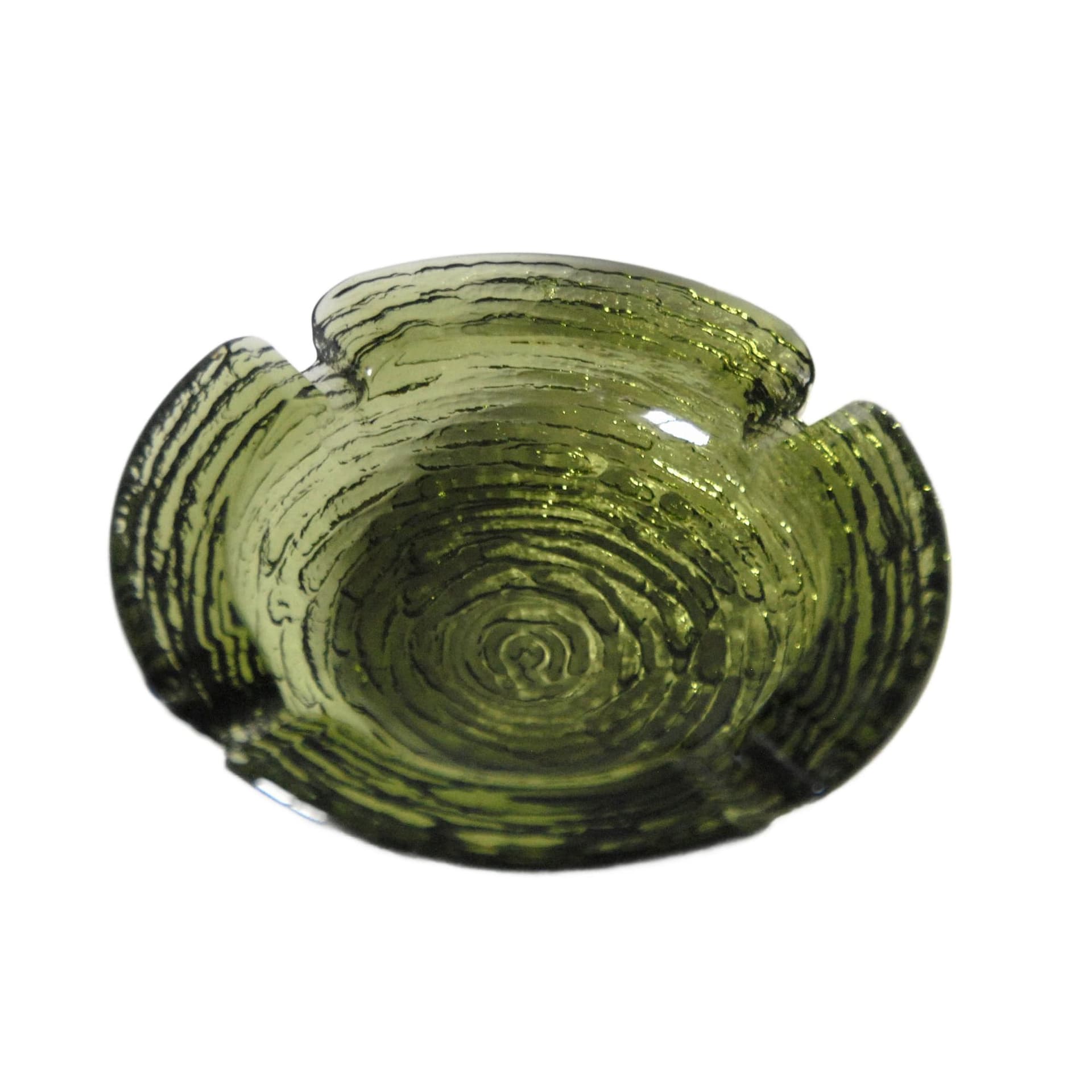 Ashtray Soreno, green glass, Anchor Hocking, USA, 1970s.