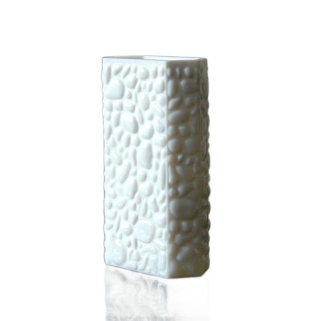 Vase, white milk glass, Germany, 1970s. - DIMENSION