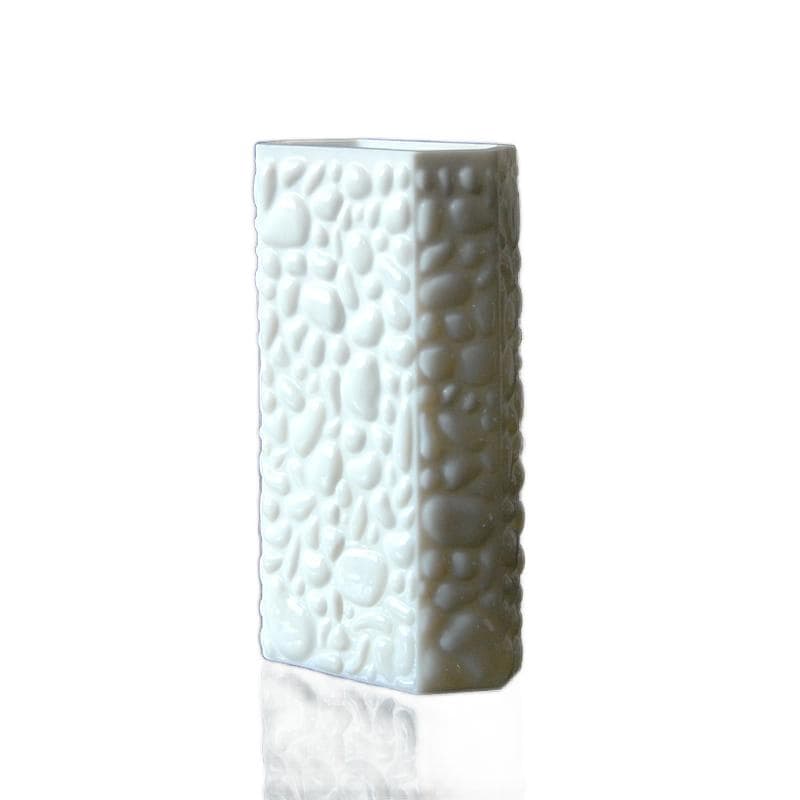 Vase, white milk glass, Germany, 1970s.