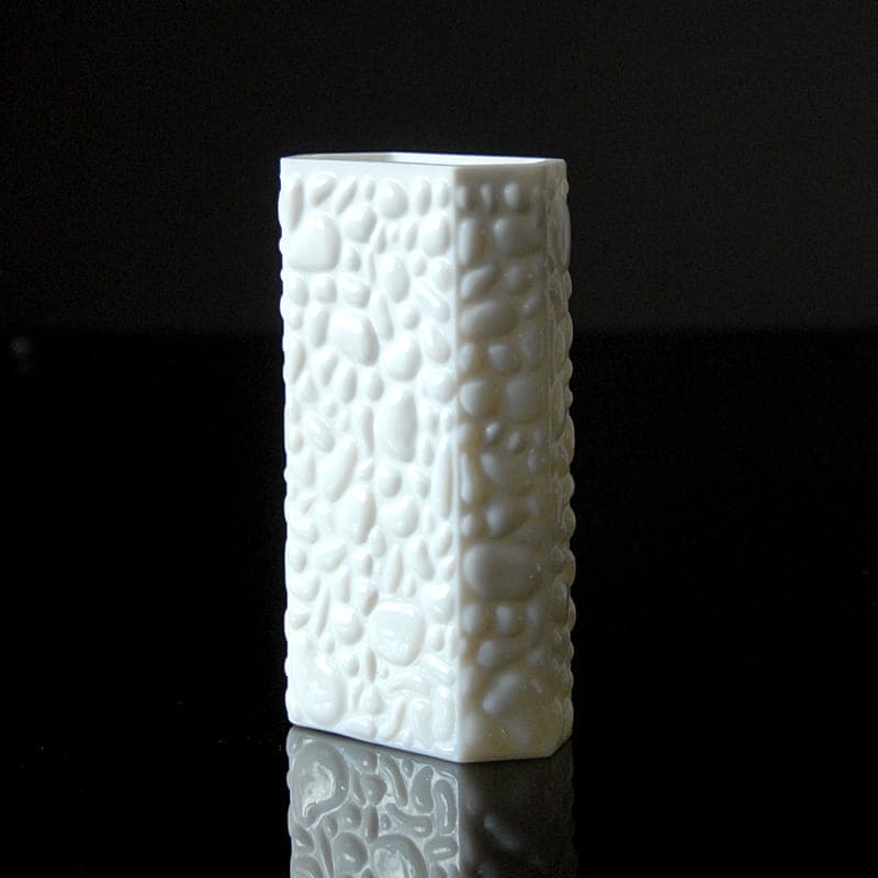 Vase, white milk glass, Germany, 1970s. - 317236