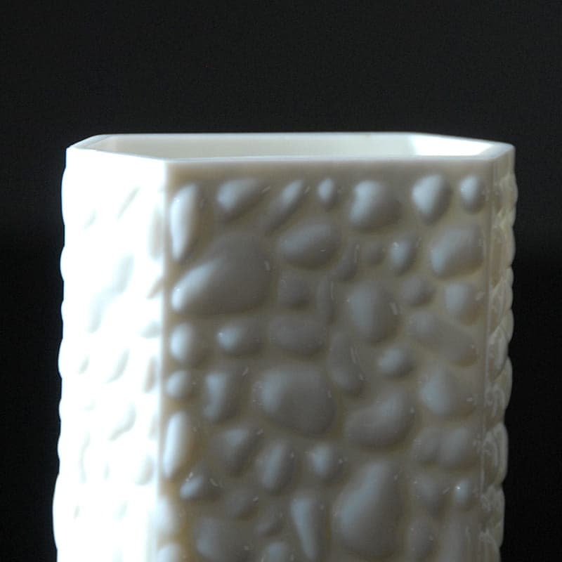 Vase, white milk glass, Germany, 1970s. - 317235