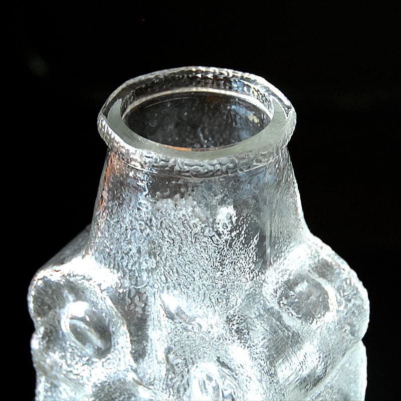 Vase On the Rocks, transparent glass, Walther Glass, Germany, 1970s. - 317232