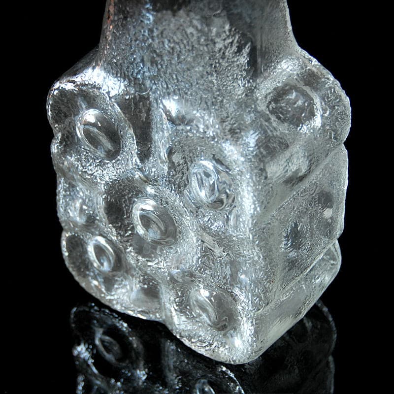 Vase On the Rocks, transparent glass, Walther Glass, Germany, 1970s. - 317231