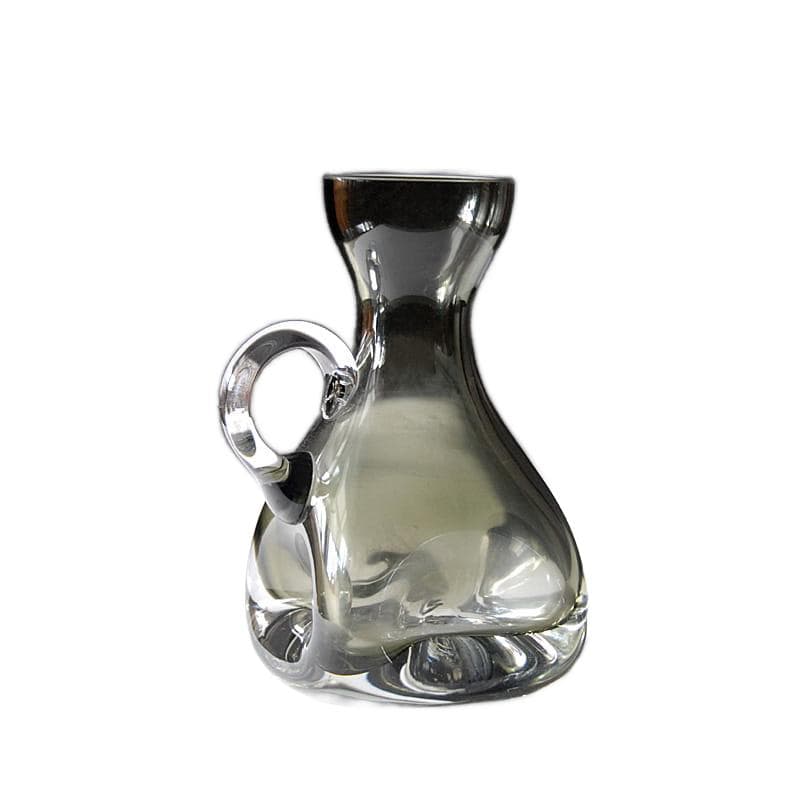 Vase, smoky grey, crystal, Germany, 1970s.