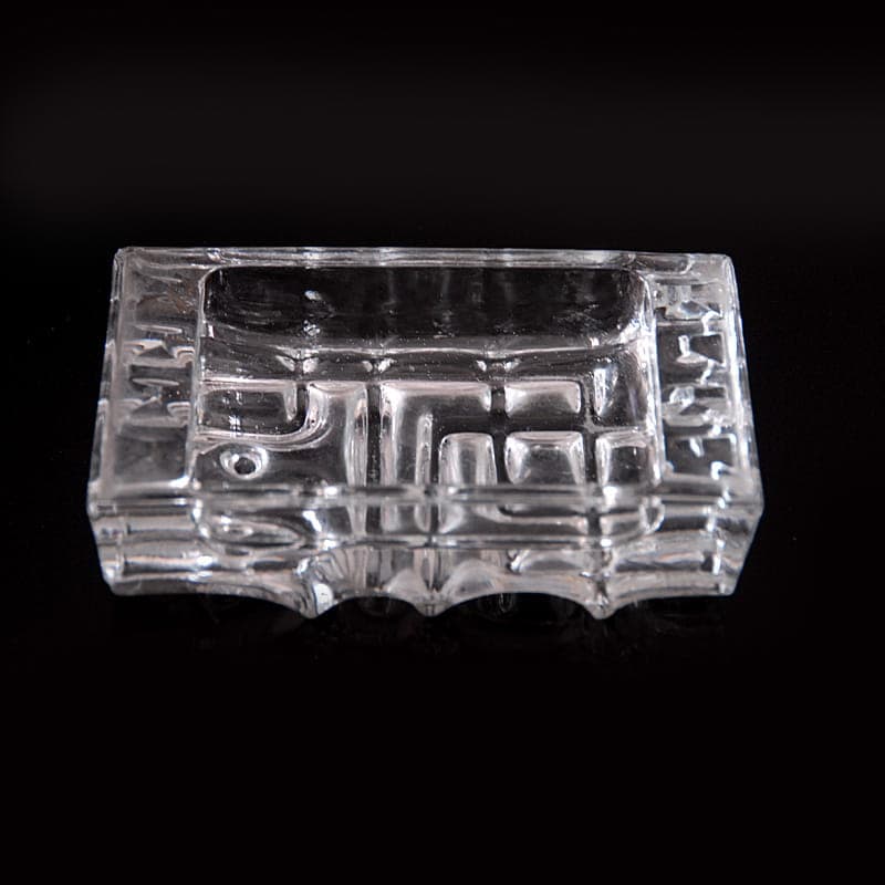 Ashtray, transparent glass, by V. Urban, Sklo Union, Czechoslovakia, 1960s. - 317215