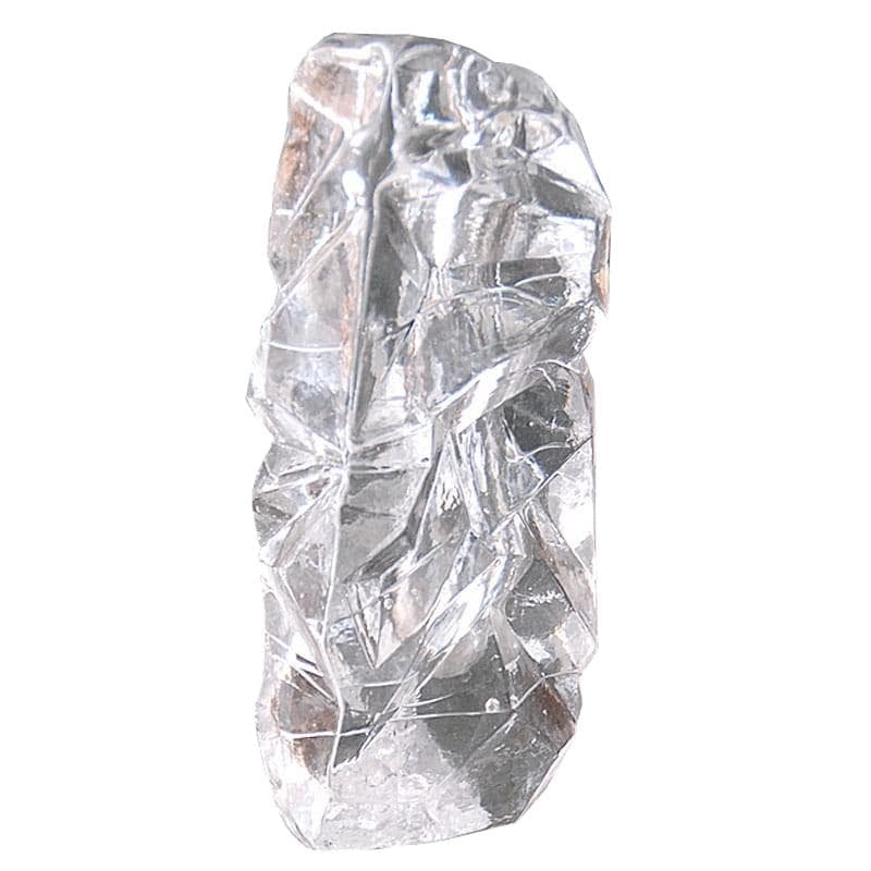 Świecznik góra lodowa, szkło transparent, Niemcy, lata 70.