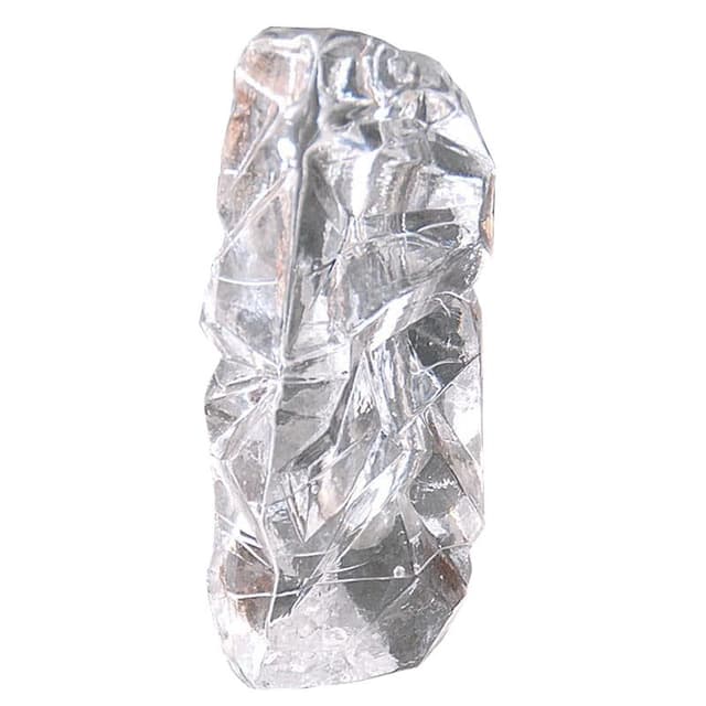 Świecznik góra lodowa, szkło transparent, Niemcy, lata 70. - WYMIARY