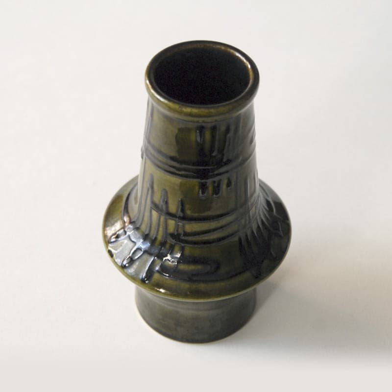 Wazon ceramiczny oliwkowy, Ilkra, Niemcy, lata 60. - 317144