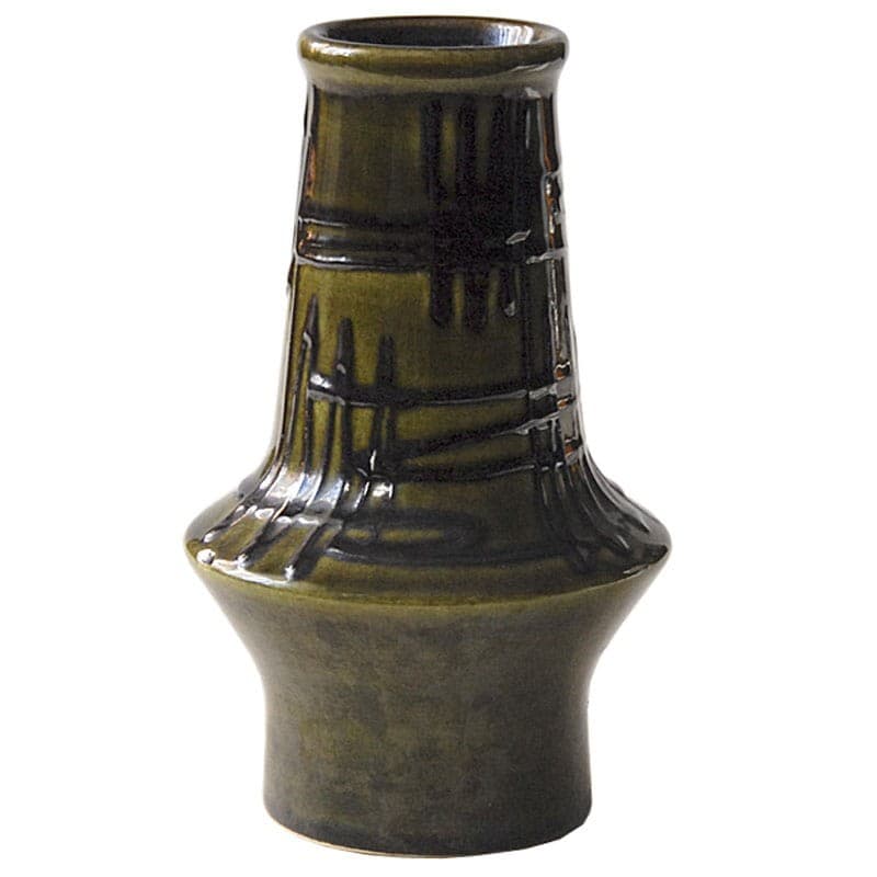 Wazon ceramiczny oliwkowy, Ilkra, Niemcy, lata 60. - 317145