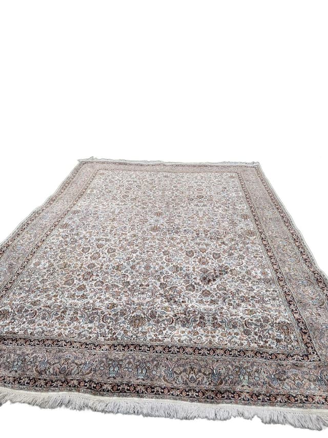 Rug Ghoum Qom 350x250 cm, multicolor silk, India - DIMENSION