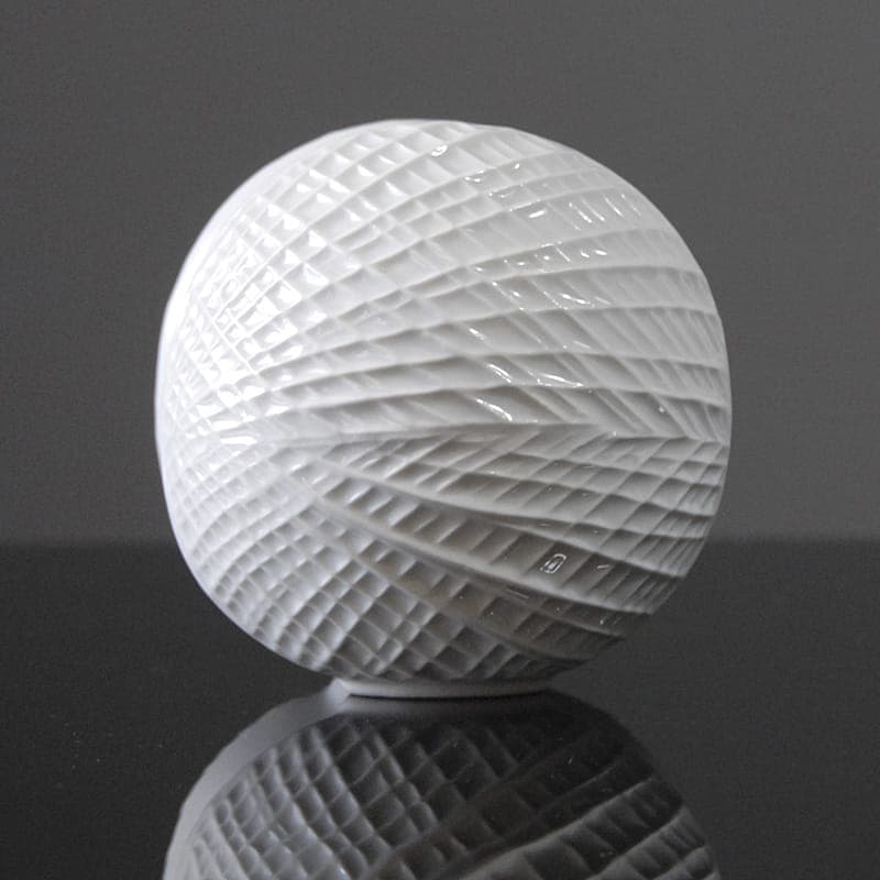 Wazon Op Art, porcelana biała, Niemcy, lata 70. - 317113
