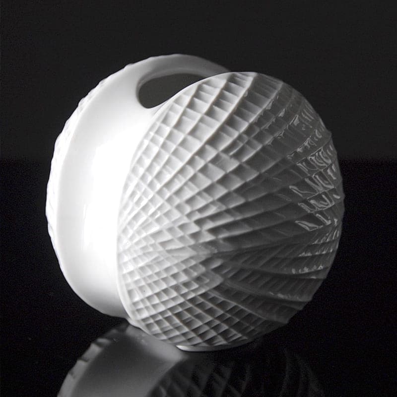 Wazon Op Art, porcelana biała, Niemcy, lata 70. - 317111