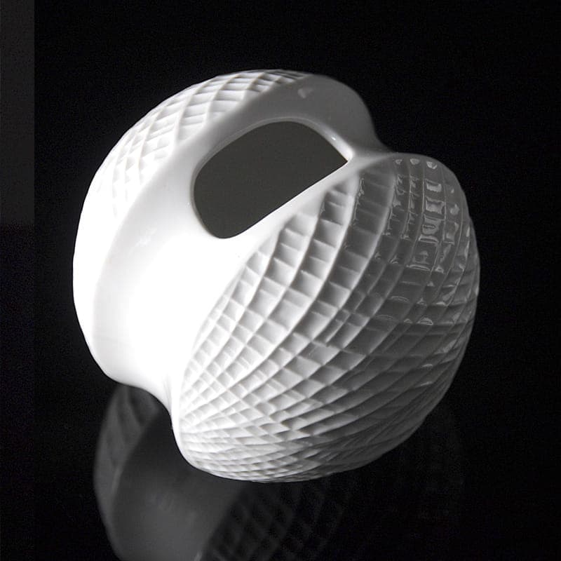 Wazon Op Art, porcelana biała, Niemcy, lata 70. - 317112