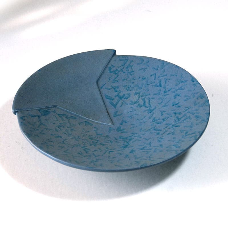 Patera ASA, niebieska, ceramika, Niemcy, lata 80. - 317322