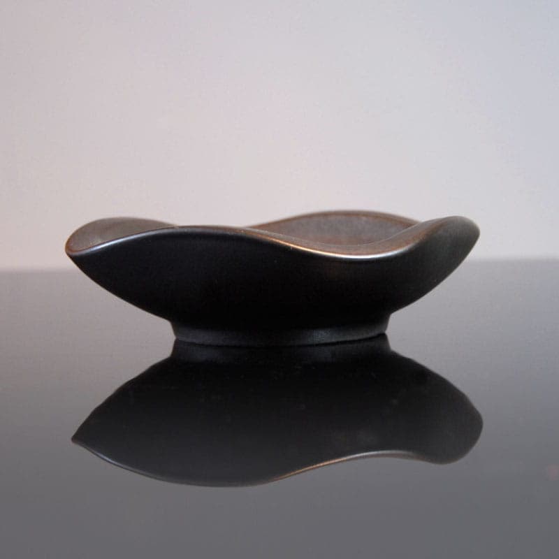 Miska ceramiczna czarna, proj. J. Mogensen, Dania, lata 60. - 317315