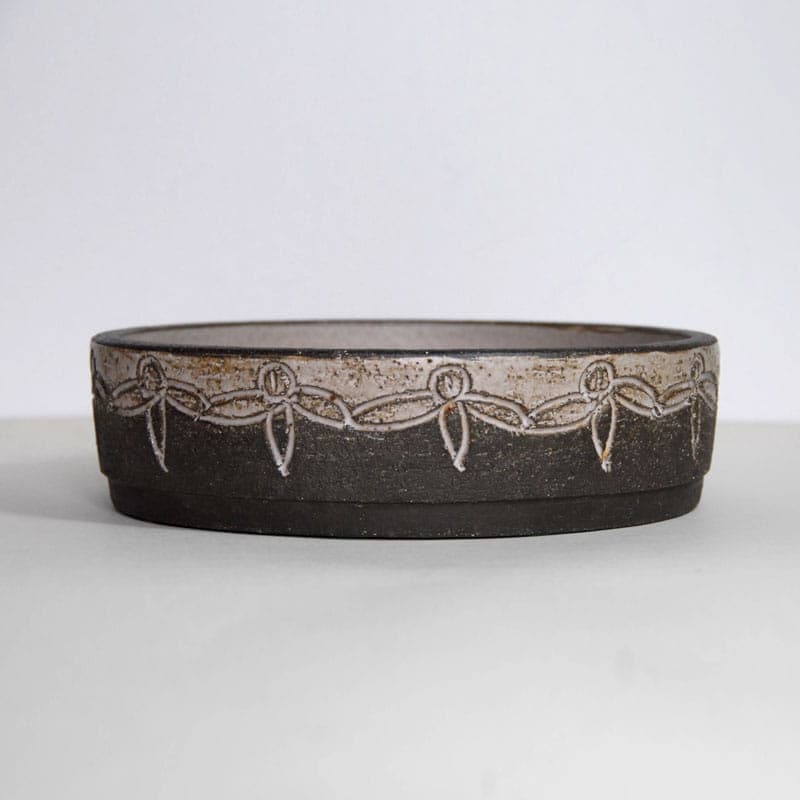 Patera Lovemose, ceramika szarobeżowa, Dania, lata 60. - 317290