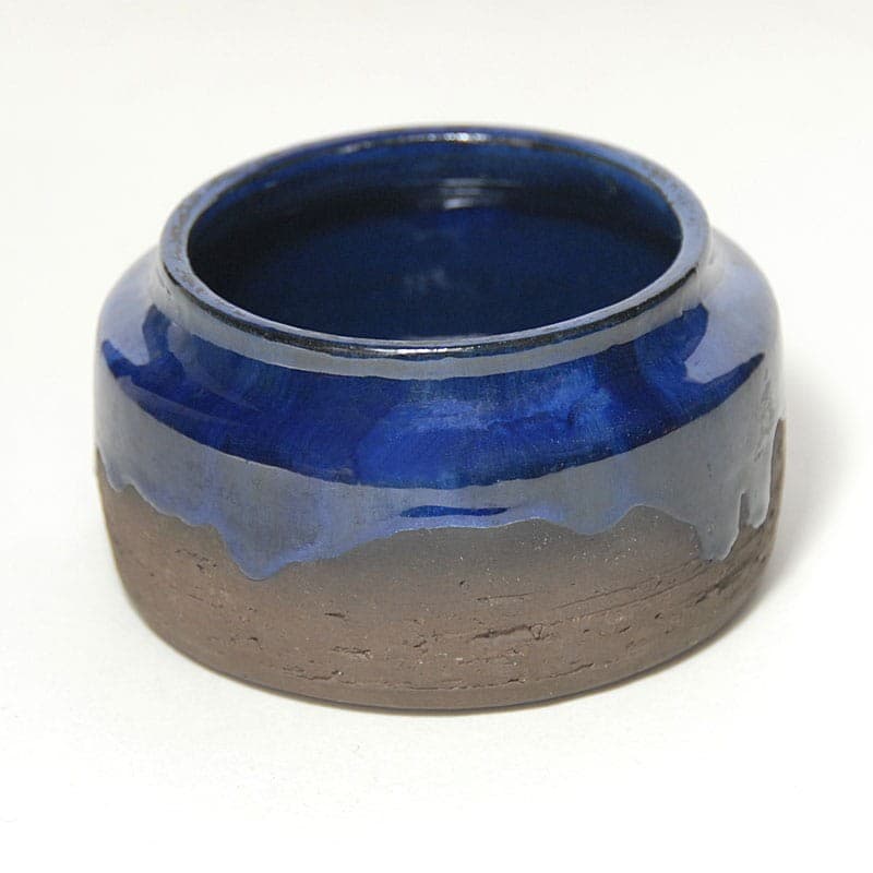 Pojemnik ceramiczny, brązowy granatowy, ceramika, Dania, lata 60. - 317286