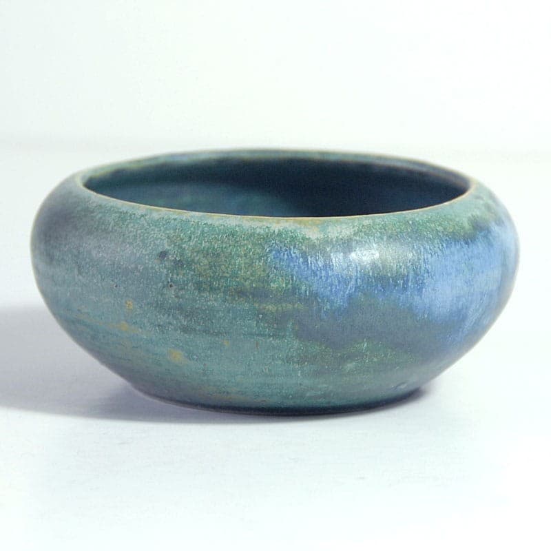 Miska ceramiczna, niebieska zielona szara, ceramika, Dania, lata 60. - 317271