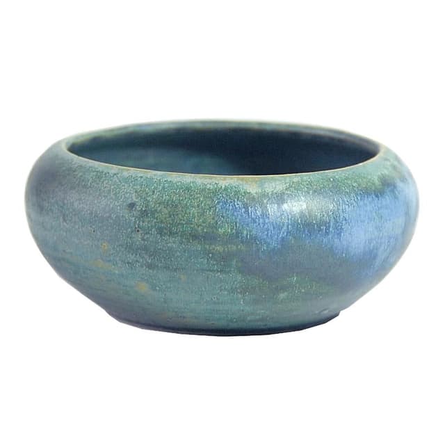 Miska ceramiczna, niebieska zielona szara, ceramika, Dania, lata 60. - WYMIARY