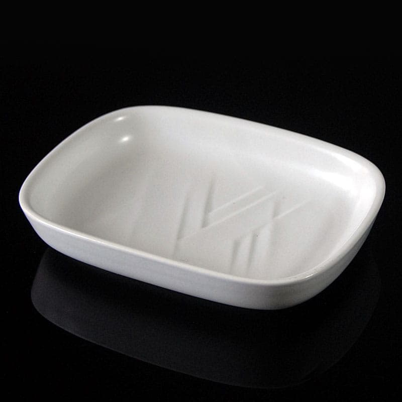 Paterka ceramiczna biała, proj. E. Johansen, Dania, lata 60. - 317259