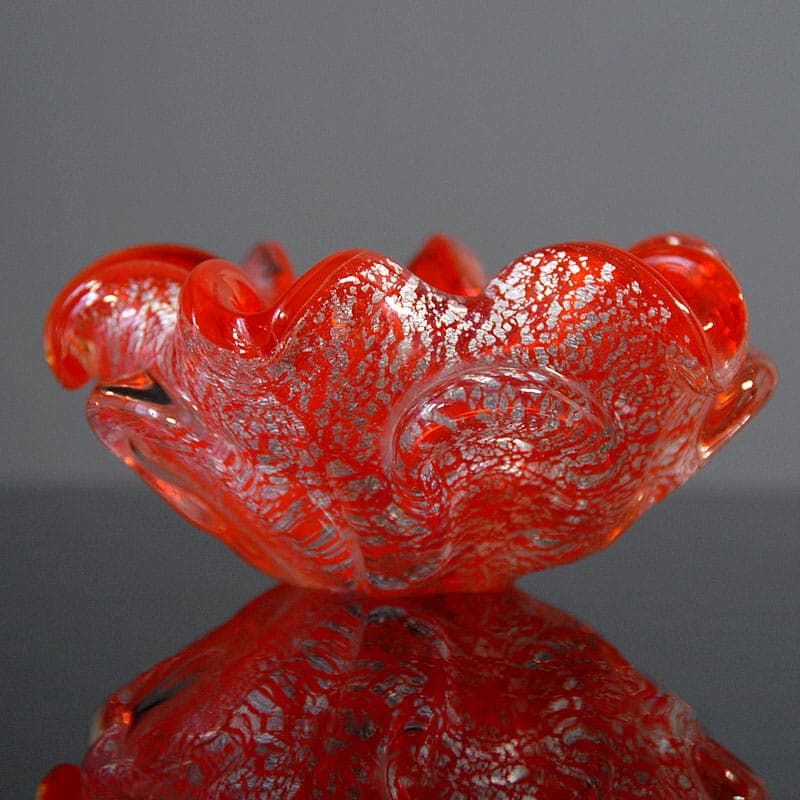 Patera Murano, pomarańczowy, szkło barwione, Barovier & Toso, Włochy, lata 50. - 318317