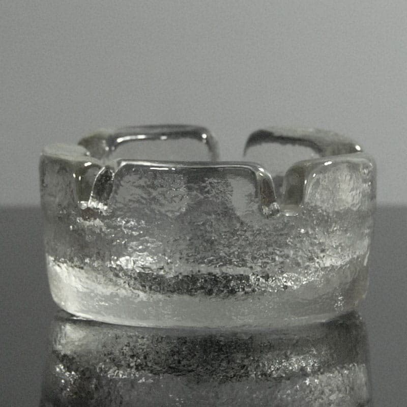 Popielnica Ice Glass, szkło transparentne, Dania, lata 70. - 318244